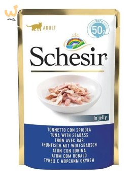 SCHESIR dla kotów Single Dish Tuńczyk z Bass 50g
