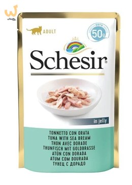 SCHESIR dla kotów Single Dish Tuńczyk z Doradą 50g