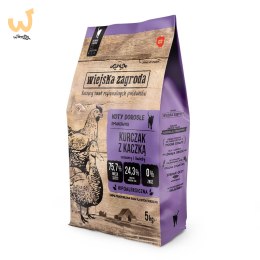 Wiejska Zagroda Kurczak z kaczką dla kotów 5kg