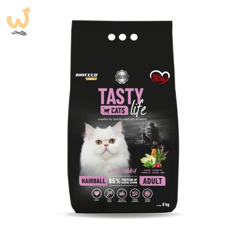 BIOFEED TASTY CATS LIFE HAIRBALL WITH RABBIT 8KG BIOFEED TASTY CATS LIFE HAIRBALL WITH RABBIT 8KG