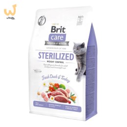 BRIT CARE Cat Grain-Free Sterilised Weight Control - karma dla kotów wysterylizowanych i z nadwagą - 7 kg
