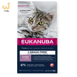 EUKANUBA Grain Free kitten salmon - sucha karma dla kota - 2 kg