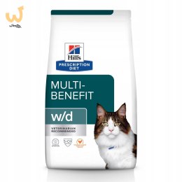 Hill's Prescription Diet Feline w/d Multi-Benefit - sucha karma dla kota - 3 kg