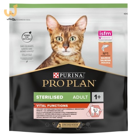 PURINA PRO PLAN STERILISED OPTIRENAL with salmon - sucha karma dla kotów sterylizowanych z problemami urologicznymi - 400g PURINA PRO PLAN STERILISED OPTIRENAL with salmon - sucha karma dla kotów sterylizowanych z problemami urologicznymi - 400g