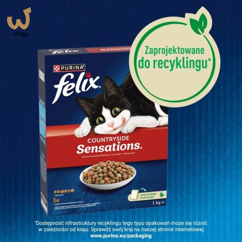 Purina FELIX Countryside Sensations Wołowina 1kg Purina FELIX Countryside Sensations Wołowina 1kg
