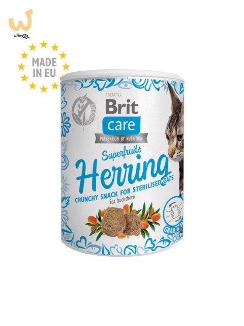 BRIT Care Cat Snack Superfruits Herring - przysmak dla kota - 100 g BRIT Care Cat Snack Superfruits Herring - przysmak dla kota - 100 g