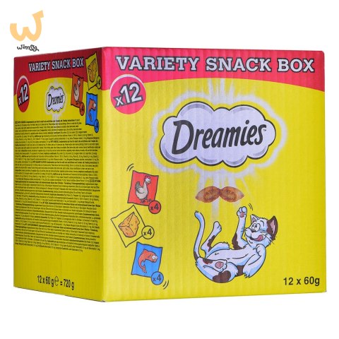 DREAMIES Variety Snack Box - przysmak dla kota - 12x60 g