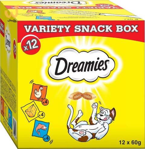 DREAMIES Variety Snack Box - przysmak dla kota - 12x60 g DREAMIES Variety Snack Box - przysmak dla kota - 12x60 g