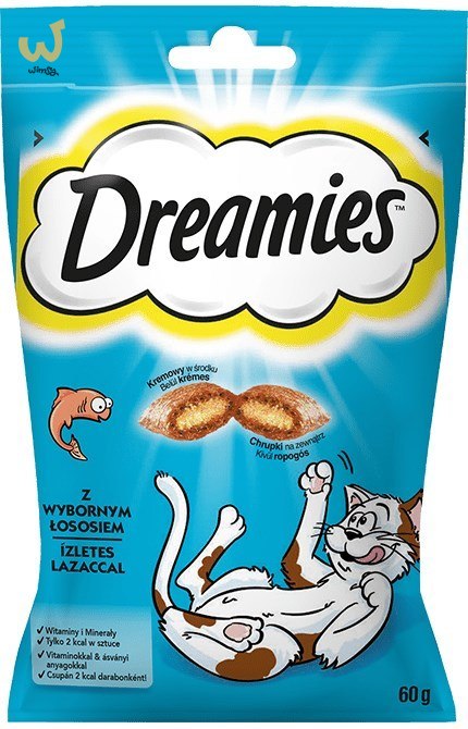 DREAMIES - przysmak dla kota z łososiem 60 g DREAMIES - przysmak dla kota z łososiem 60 g