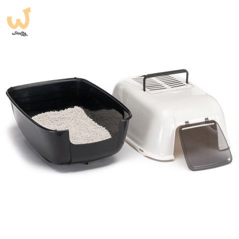 FERPLAST TOILET HOME PRIMA BLACK PLT - kuweta 39,5x52,5x38h cm FERPLAST TOILET HOME PRIMA BLACK PLT - kuweta 39,5x52,5x38h cm