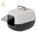 FERPLAST TOILET HOME PRIMA BLACK PLT - kuweta 39,5x52,5x38h cm