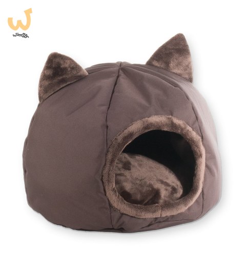 GO GIFT Budka dla kota - brązowy - 40x40x34 cm GO GIFT Budka dla kota - brązowy - 40x40x34 cm