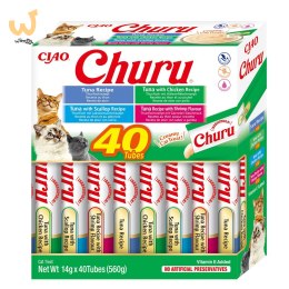 INABA CAT CHURU VARIETIES tuńczyk - przysmak dla kota 40x14 g