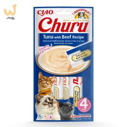 INABA CHURU tuńczyk/wołowina przysmak kot 4x14g