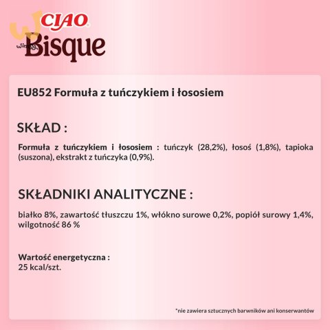 INABA CIAO Gęsta zupa z tuńczykiem i łososiem 40g INABA CIAO Gęsta zupa z tuńczykiem i łososiem 40g
