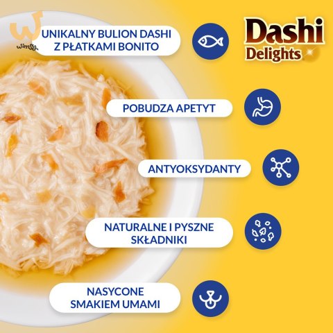 INABA DASHI DELIGHTS Kurczak z Serem 70g bulion dla kota INABA DASHI DELIGHTS Kurczak z Serem 70g bulion dla kota