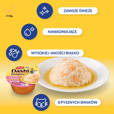 INABA DASHI DELIGHTS Łosoś 70g bulion dla kota INABA DASHI DELIGHTS Łosoś 70g bulion dla kota
