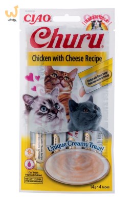 Przysmak CHURU Kurczak z serem dla kota 4x14g