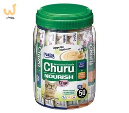 Przysmak Inaba CHURU NOURISH Tuńczyk i kurczak dla kota 50x14g