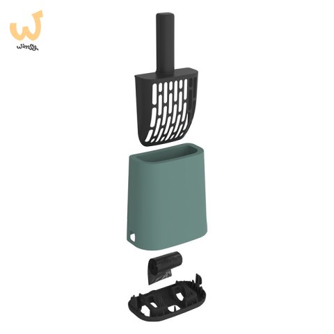 Rotho Łopatka z podstawką +worki 16x8cm green Rotho Łopatka z podstawką +worki 16x8cm green