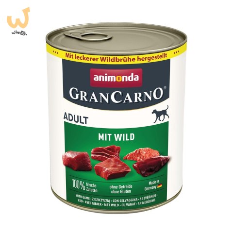 ANIMONDA GranCarno Adult z dziczyzną 800g ANIMONDA GranCarno Adult z dziczyzną 800g