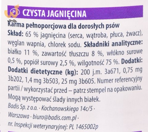 ANIMONDA GranCarno Single Protein jagnięcina - mokra karma dla psa - 800g ANIMONDA GranCarno Single Protein jagnięcina - mokra karma dla psa - 800g