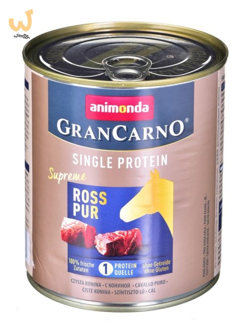 ANIMONDA GranCarno Single Protein konina - mokra karma dla psa - 800g ANIMONDA GranCarno Single Protein konina - mokra karma dla psa - 800g
