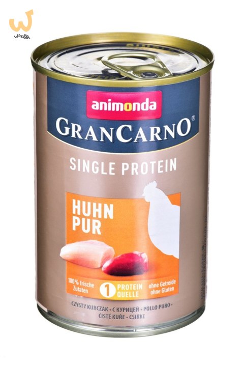 ANIMONDA GranCarno Single Protein kurczak - mokra karma dla psa - 400g