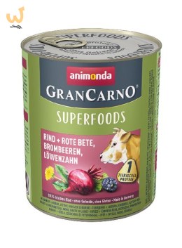 ANIMONDA GranCarno Superfoods wołowina burak - mokra karma dla psa - 800g