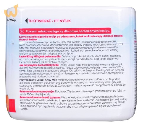BEAPHAR LACTOL Kitty Milk - pokarm mleko zastępcze dla kociąt - 250g BEAPHAR LACTOL Kitty Milk - pokarm mleko zastępcze dla kociąt - 250g