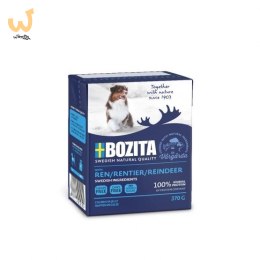 BOZITA Mięsne kawałki z reniferem w galaretce 370g