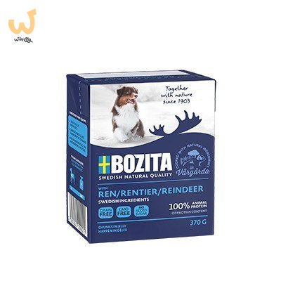 BOZITA Mięsne kawałki z reniferem w galaretce 370g BOZITA Mięsne kawałki z reniferem w galaretce 370g