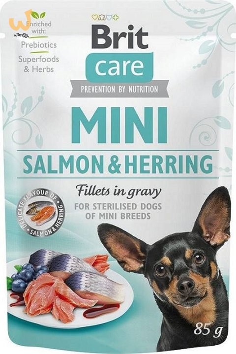 BRIT Care Mini Salmon&Herring Sterilised - mokra karma dla psa - 85 g BRIT Care Mini Salmon&Herring Sterilised - mokra karma dla psa - 85 g