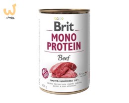 BRIT Mono Protein Beef - mokra karma z wołowiną dla psa - 400 g