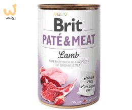 BRIT PATÉ & MEAT z jagnięciną - mokra karma dla psa - puszka - 400 g