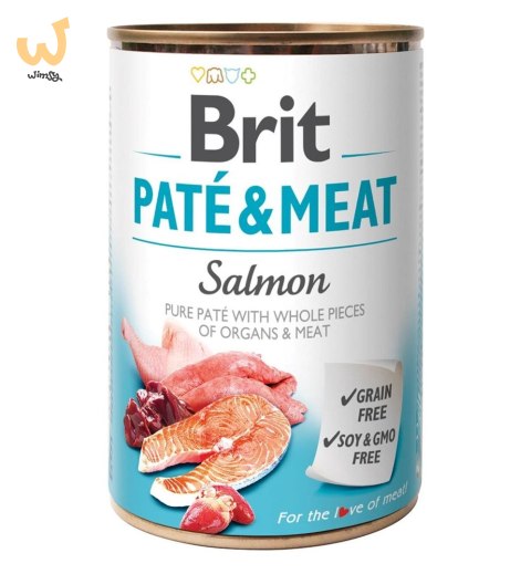 BRIT PATÉ & MEAT z łososiem - mokra karma dla psa - puszka - 400 g BRIT PATÉ & MEAT z łososiem - mokra karma dla psa - puszka - 400 g