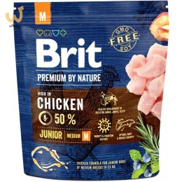 BRIT Premium by Nature Junior - sucha karma dla szczeniąt - 1 kg