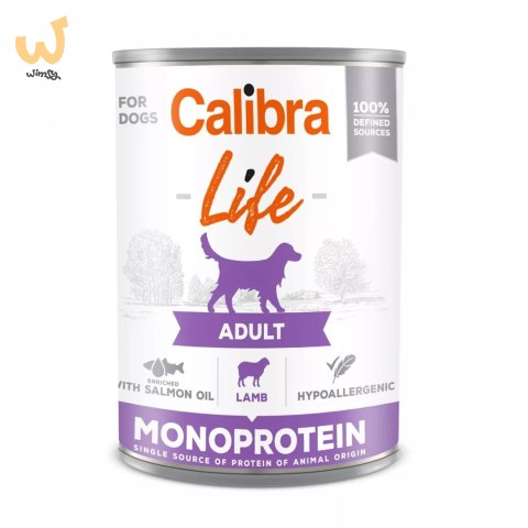 CALIBRA DOG LIFE ADULT LAMB- mokra karma dla psa - 400G CALIBRA DOG LIFE ADULT LAMB- mokra karma dla psa - 400G