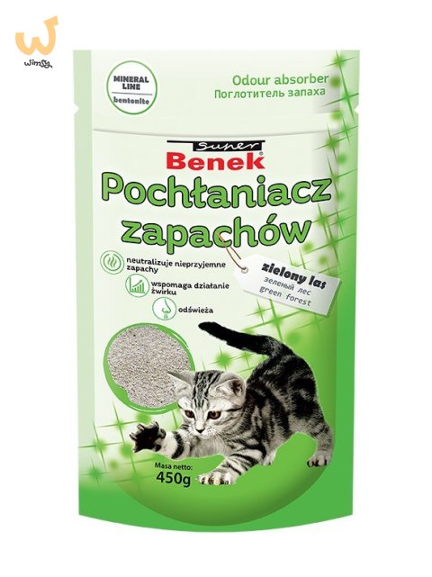 CERTECH Pochłaniacz zapachu Super Benek Zielony Las 0,45kg CERTECH Pochłaniacz zapachu Super Benek Zielony Las 0,45kg