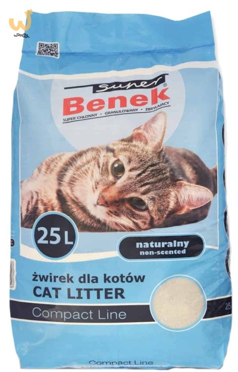 CERTECH Super Benek Compact Naturalny - żwirek dla kota zbrylający 25 l CERTECH Super Benek Compact Naturalny - żwirek dla kota zbrylający 25 l