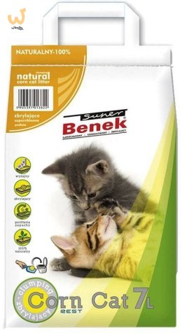 CERTECH Super Benek Corn Cat - żwirek kukurydziany zbrylający 7 l
