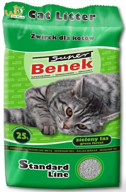 CERTECH Super Benek Standard Zielony Las - żwirek dla kota zbrylający 25 l (20 kg) CERTECH Super Benek Standard Zielony Las - żwirek dla kota zbrylający 25 l (20 kg)
