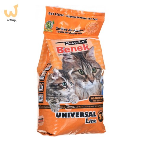CERTECH Super Benek Uniwersalny Naturalny - żwirek dla kota zbrylający 5 l