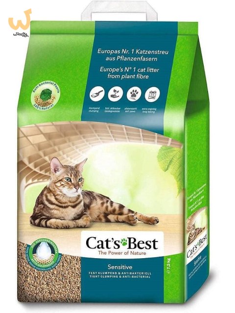Cat's Best Sensitive - żwirek drewniany dla kota - 20 l Cat's Best Sensitive - żwirek drewniany dla kota - 20 l