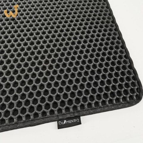 DIAMENTIQ Mata pod kuwetę dla kota wycieraczka Czarny prostokąt 40x50 DIAMENTIQ Mata pod kuwetę dla kota wycieraczka Czarny prostokąt 40x50