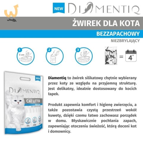 DIAMENTIQ Neutral - żwirek neutralny - 30 l DIAMENTIQ Neutral - żwirek neutralny - 30 l