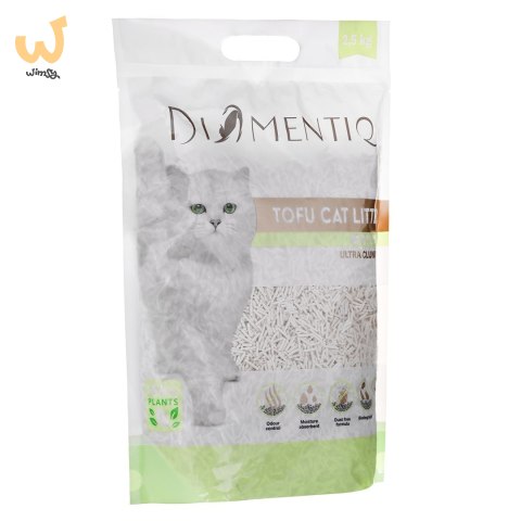 DIAMENTIQ Żwirek Tofu zbrylający 2,5 kg MATCHA DIAMENTIQ Żwirek Tofu zbrylający 2,5 kg MATCHA
