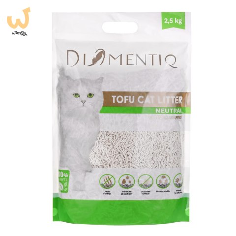 DIAMENTIQ Żwirek Tofu zbrylający 2,5 kg NATURALNY DIAMENTIQ Żwirek Tofu zbrylający 2,5 kg NATURALNY