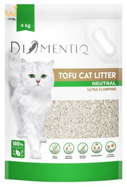 DIAMENTIQ Żwirek Tofu zbrylający 4 kg NATURALNY