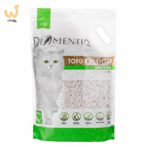 DIAMENTIQ Żwirek Tofu zbrylający 4 kg NATURALNY DIAMENTIQ Żwirek Tofu zbrylający 4 kg NATURALNY